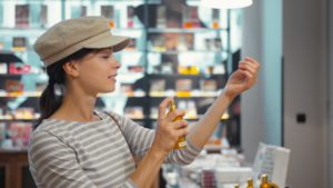 smiling girl in a beauty store in paris 2021 08 28 18 49 36 utc