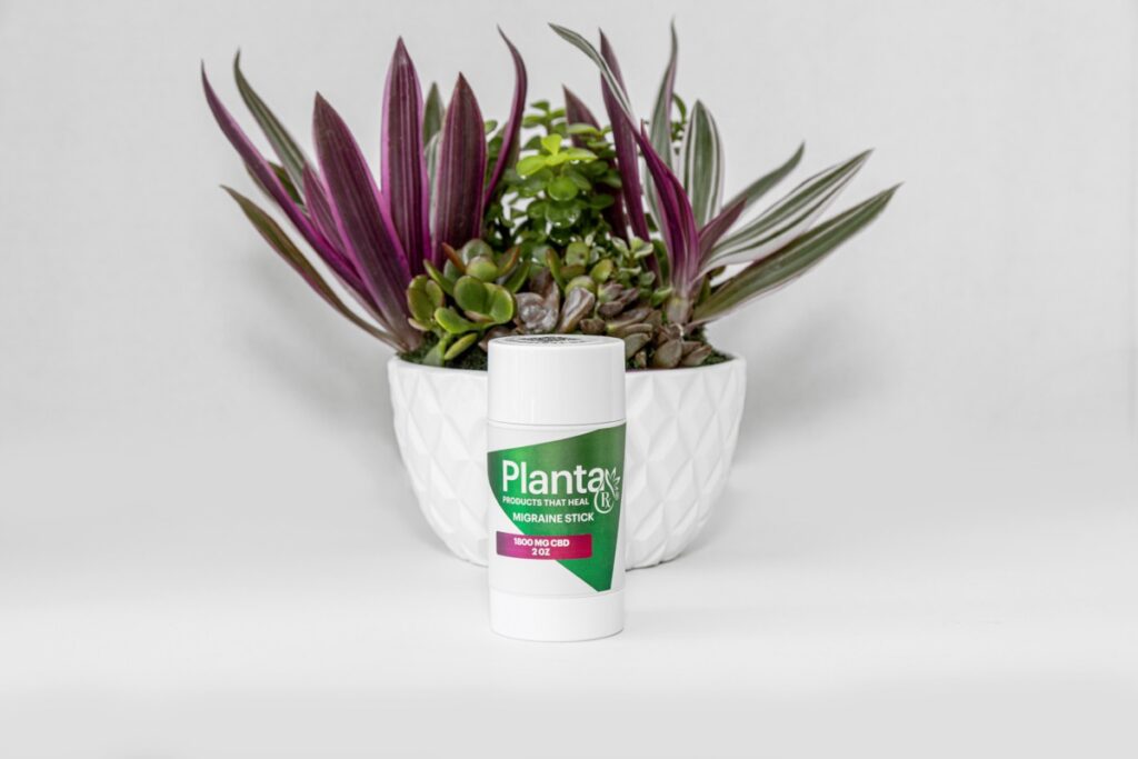 Migraine stick with Potted plant