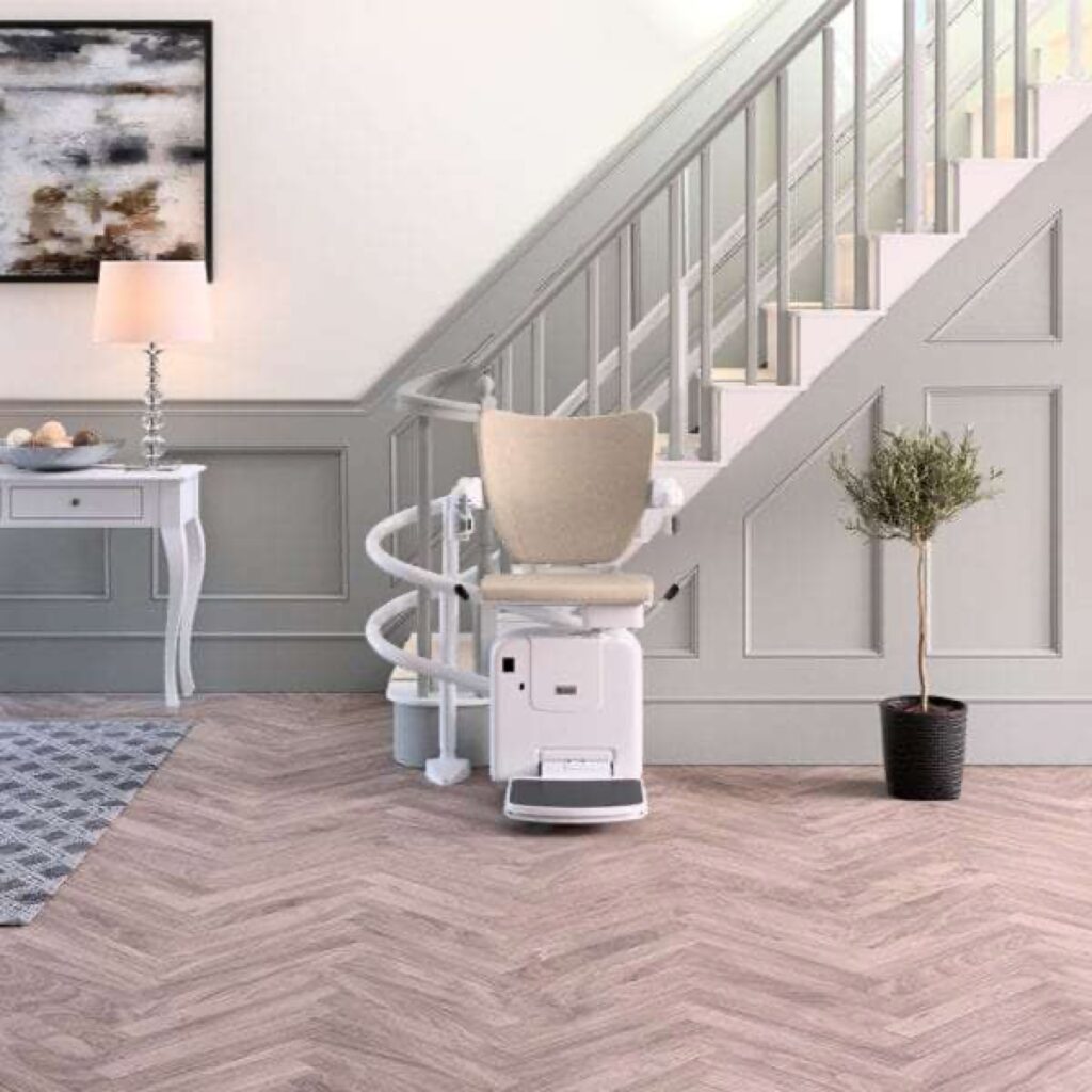 Curved Stairlift square
