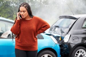 female motorist involved in car accident calling i 2023 11 27 05 29 11 utc