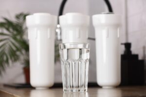 glass of clean drinkable water and set of filter c 2024 10 18 08 24 14 utc